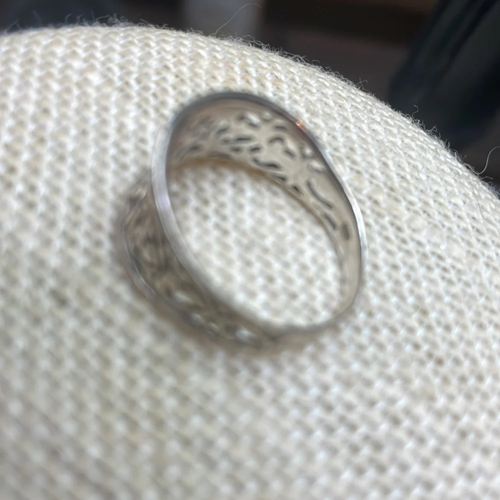 Vintage Sterling heart ring